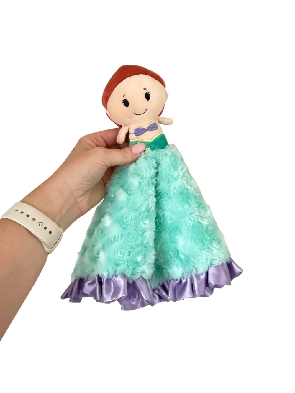 Hallmark Disney Itty Bittys Little Mermaid Ariel Lovey Security Blanket Swirls